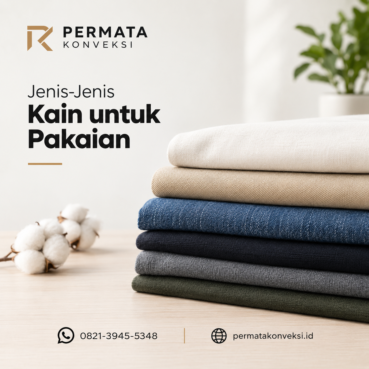 Jenis-Jenis Kain untuk Membuat Pakaian di Rumah Jahit