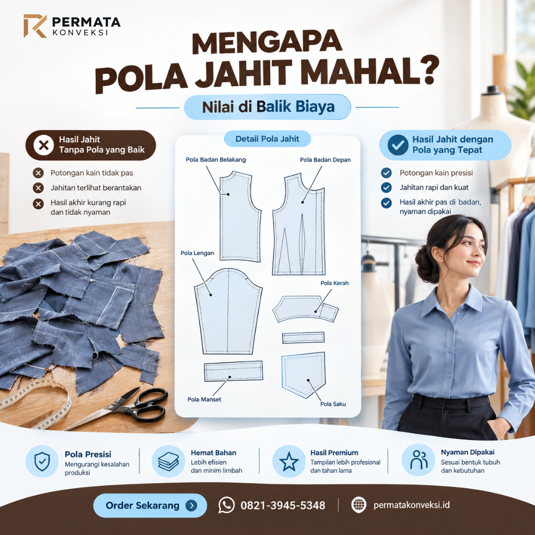 Mengapa Pembuatan Pola Jahit Mahal? Ini Penjelasannya