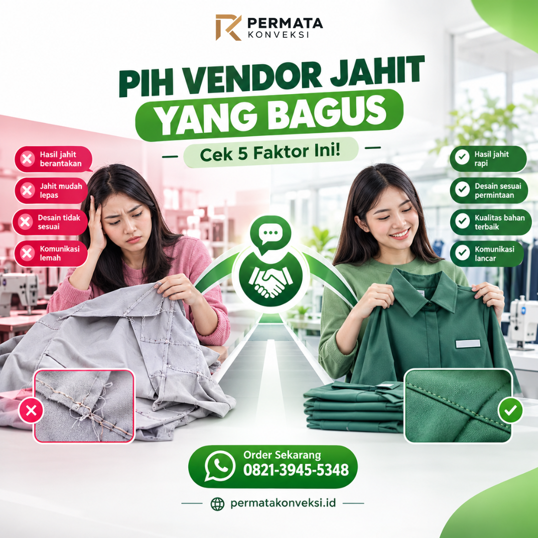 Panduan Memilih Vendor Jahit Profesional & Terpercaya untuk Pakaian Custom